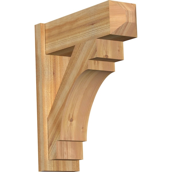 Ekena Millwork Merced Rough Sawn Craftsman Outlooker, Western Red Cedar, 8"W x 24"D x 28"H OUT08X24X28MRC04RWR - main